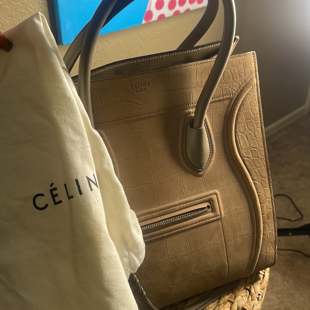 SOLD-Beautiful Celine Python Tote - Picture 5 of 8